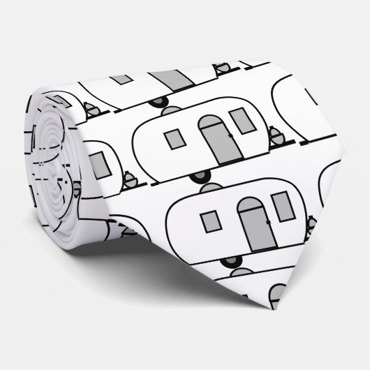 ヴィンテージのクラシックなトレーラーによって円形にされるキャラバン ネクタイ (ロール)