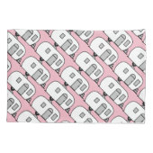 ヴィンテージのクラシックなトレーラーによって円形にされるキャラバン 枕カバー (裏面)