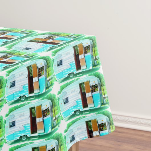 ヴィンテージのクラシックなトレーラーのキャラバンThunder_Cove テーブルクロス (インサイチュ)