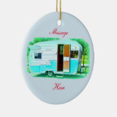 ヴィンテージのクラシックなトレーラーのジプシーのキャラバン セラミックオーナメント (右)
