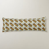 ヴィンテージのクラシックによって風化させる木製のキャラバン ボディピロー (裏面)