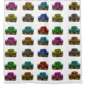 ヴィンテージのクラシック車 シャワーカーテン (正面)