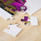 ヴィンテージのクラシック車 ジグソーパズル (側面)