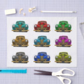 ヴィンテージのクラシック車 薄葉紙 (クラフト)