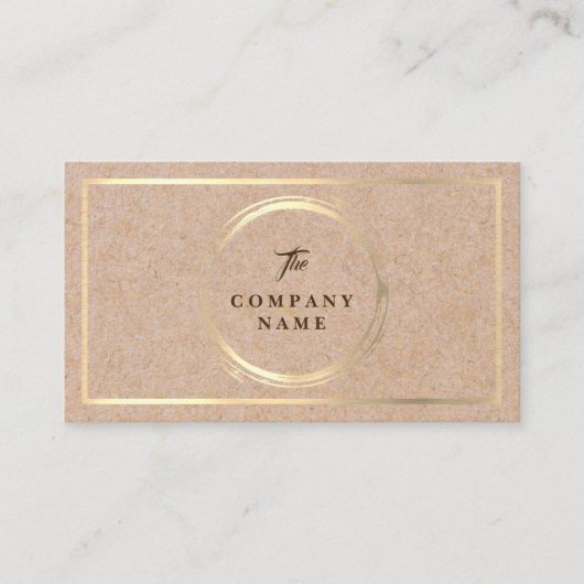 ヴィンテージのクラフトによって印刷される社会的な名刺 名刺 (正面)