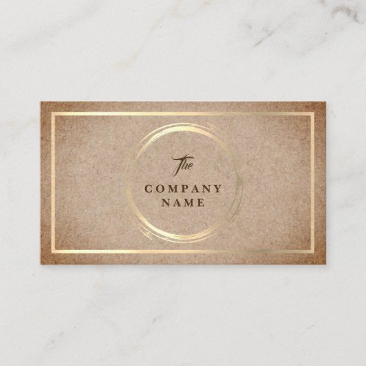 ヴィンテージのクラフトによって印刷される社会的な名刺 名刺 (正面)