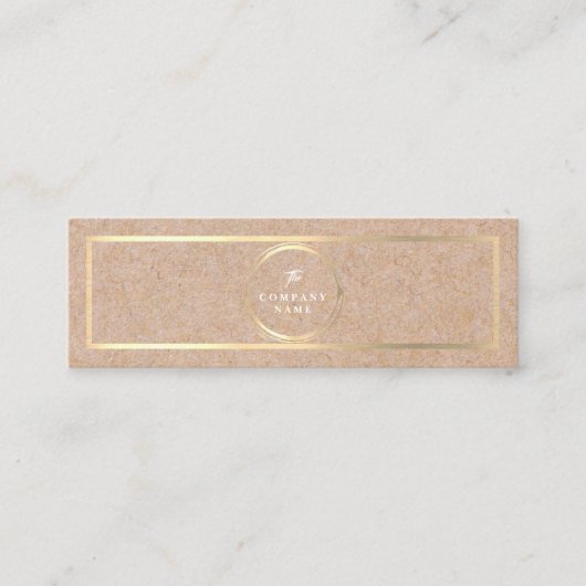 ヴィンテージのクラフトによって印刷される社会的な小型名刺 スキニー名刺 (正面)