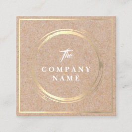 ヴィンテージのクラフトによって印刷される社会的な正方形の名刺 スクエア名刺