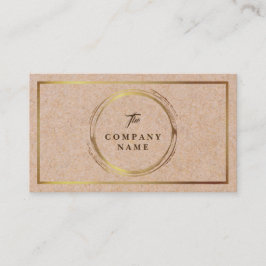 ヴィンテージのクラフトによって印刷される社会的な金ゴールドの名刺 名刺