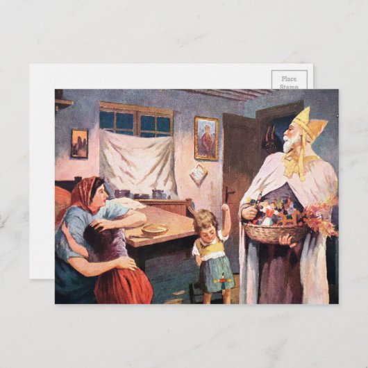 ヴィンテージのクランプス訪問 ポストカード (正面/裏面)