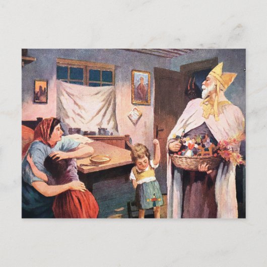 ヴィンテージのクランプス訪問 ポストカード (正面)