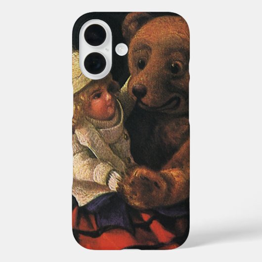 ヴィンテージのクリスマスおもちゃ、人形、テディベア Case-Mate iPhoneケース (裏面)