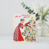 ヴィンテージのクリスマスお母さん シーズンカード (スタンド正面)