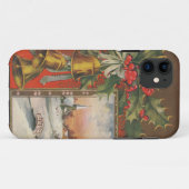 ヴィンテージのクリスマスと鐘,ホリー,ヴィレッジ Case-Mate iPhoneケース (裏面(横))