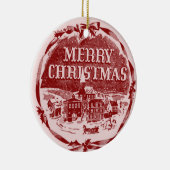 ヴィンテージのクリスマスのオーナメント セラミックオーナメント (右)