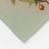 ヴィンテージのクリスマスのカスタマイズ可能な写真テンプレート フリースブランケット (角)