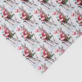 ヴィンテージのクリスマスのサンタのレトロのパーティー 薄葉紙 (詳細)