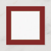 ヴィンテージのクリスマスのサンタのレトロの研修会 スクエア名刺 (裏面)