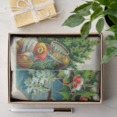 ヴィンテージのクリスマスのサンタの休日のパーティのティッシュ 薄葉紙 (ギフト)