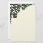 ヴィンテージのクリスマスのデザインの文房具の手紙紙 便箋 (正面/裏面)