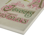 ヴィンテージのクリスマスのヒイラギの果実のガラスまな板 カッティングボード (角)