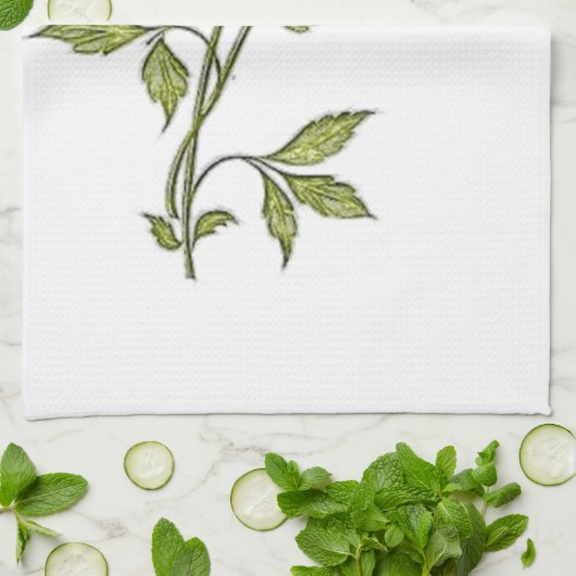 ヴィンテージのクリスマスのポインセチア キッチンタオル (折り畳み)