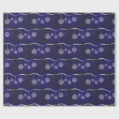 ヴィンテージのクリスマスの休日のオーナメント ラッピングペーパー (フラット)