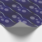 ヴィンテージのクリスマスの休日のオーナメント ラッピングペーパー (角)