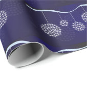 ヴィンテージのクリスマスの休日のオーナメント ラッピングペーパー (ロールコーナー)