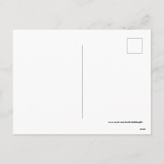 ヴィンテージのクリスマスの休日の女の子のレトロの郵便はがき シーズンポストカード (裏面)