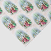 ヴィンテージのクリスマスの休日の聖歌隊のパーティーのティッシュ 薄葉紙 (詳細)