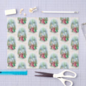 ヴィンテージのクリスマスの休日の聖歌隊のパーティーのティッシュ 薄葉紙 (クラフト)