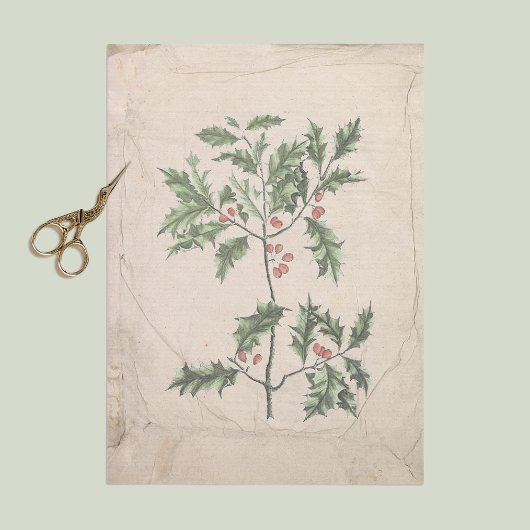 ヴィンテージのクリスマスの切り離しにしわを熟成 薄葉紙