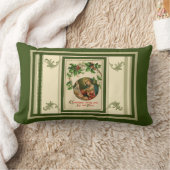 ヴィンテージのクリスマスの喜び聖母マリア ランバークッション (ブランケット)