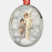 ヴィンテージのクリスマスの天使のオーナメント メタルオーナメント (左)