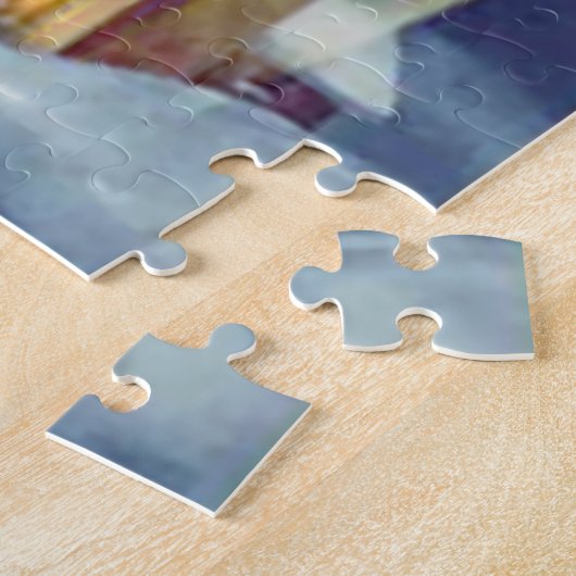 ヴィンテージのクリスマスの天使の羊飼いの出生 ジグソーパズル (側面)