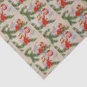 ヴィンテージのクリスマスの天使はパーティーのティッシュをタイルを張りました 薄葉紙 (詳細)