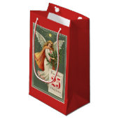 ヴィンテージのクリスマスの天使 スモールペーパーバッグ (正面アングル)