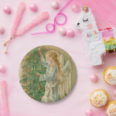 ヴィンテージのクリスマスの天使 ペーパープレート (パーティー)