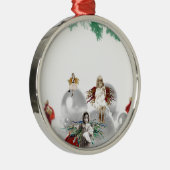 ヴィンテージのクリスマスの天使 メタルオーナメント (右)