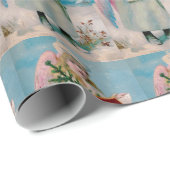 ヴィンテージのクリスマスの天使 ラッピングペーパー (ロールコーナー)