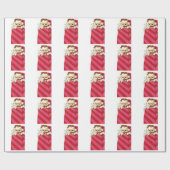 ヴィンテージのクリスマスの子犬のBichon甘いラサのマルチーズ ラッピングペーパー (フラット)