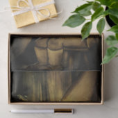 ヴィンテージのクリスマスの小妖精や小人の読書 薄葉紙 (ギフト)