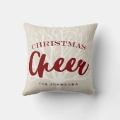 ヴィンテージのクリスマスの応援の原稿の休日 クッション (裏面)