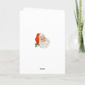 ヴィンテージのクリスマスの挨拶状の伝統的なカード シーズンカード (裏面)