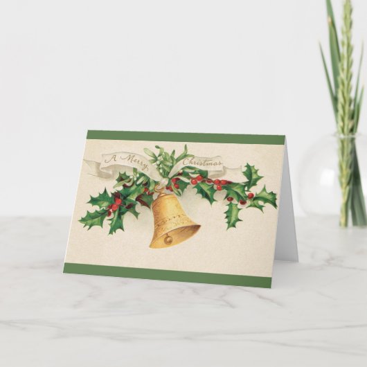 ヴィンテージのクリスマスの挨拶状 シーズンカード (正面)