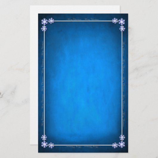 ヴィンテージのクリスマスの文房具 便箋 (正面/裏面)