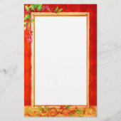 ヴィンテージのクリスマスの文房具 便箋 (正面)