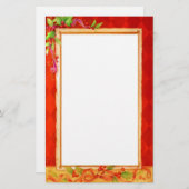 ヴィンテージのクリスマスの文房具 便箋 (正面/裏面)