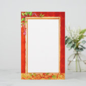 ヴィンテージのクリスマスの文房具 便箋 (スタンド正面)